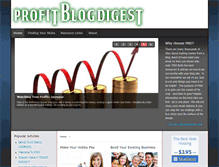 Tablet Screenshot of profitblogdigest.com